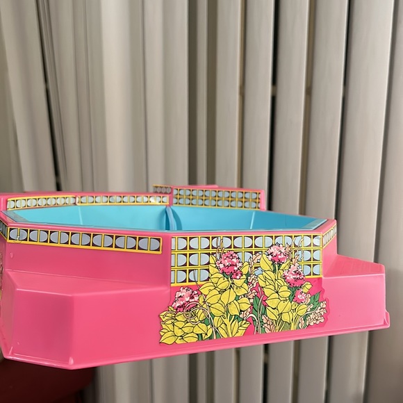 Vintage 1983 Barbie BUBBLING SPA Playset Hot Tub 7145 w/ Original Box Incomplete - Picture 14 of 16